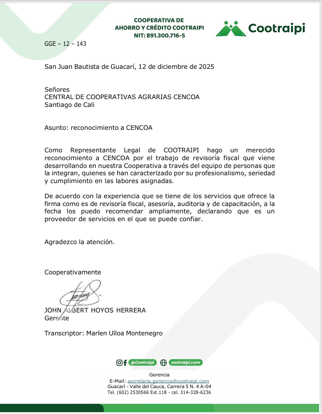 recomendacion de clientes de revisoria fiscal